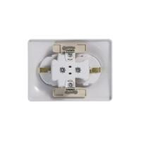 Розетка 2-м СП Glossa 16А IP20 с заземл. в сборе бел. SchE GSL000124