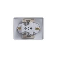 Розетка 2-м СП Glossa 16А IP20 с заземл. защ. шторки в сборе бел. SchE GSL000126