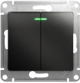 Розетки, выключатели (schneider glossa) антрацит