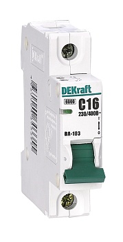 АВТОМАТ 1п.  16А (DEKraft)