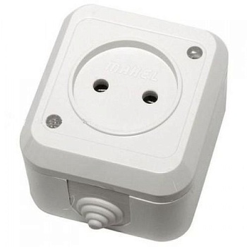 Розетка    П/Г  /белая/ (Makel) (18306)