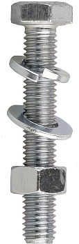 Болт + гайка с шайбой М12х60мм (2шт) (4-303436-12-060)