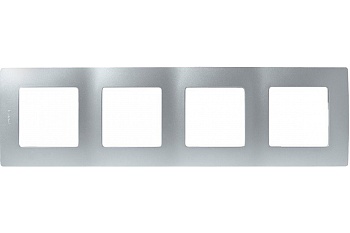 Рамка 4-м Etika алюм. Leg 672554