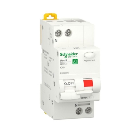 Выключатель автоматический дифференциального тока (ДИФ) RESI9 1P+N С 40А 6000А 30мА тип AС SchE R9D25640