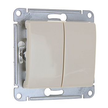 Механизм выключателя 2кл. с/п  слоновая кость  (SCHNEIDER GLOSSA ) (GSL000251)