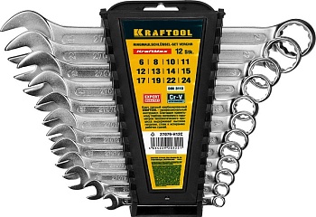 НАБОР КЛЮЧЕЙ гаеч.комб. 12шт.(6-24) KRAFTOLL EXPERT (27079-Н12С)