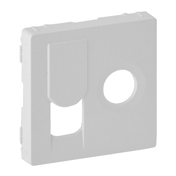 Панель лицевая для розетки TV/RJ-45 (белая) (LEGRAND VALENA LIFE) (754830)