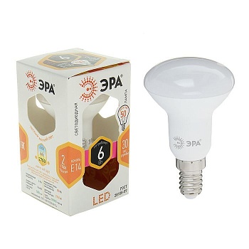 Лампа светодиодная "ЭРА" R50 LED smd 6Вт 220В 3000K