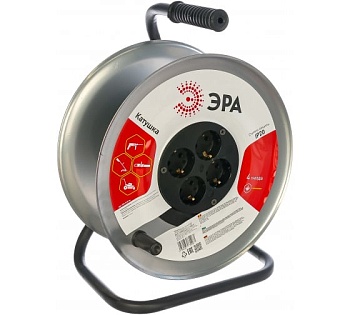 Катушка для удлинителя металлическая с/з ЭРА К-М-4z (Б0033026)
