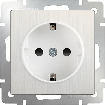 Механизм РОЗЕТКИ  1-мест. с/п з/к, шторки (WERKEL) (перламутровый)