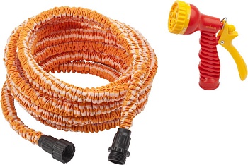 Шланг удлиняющийся GRINDA 15м + пистолет-распылитель 428496-15