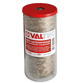 Нить сантехническая льняная VALTEC, для резьбовых соединений (110м) (VT.FLAX.0.110)