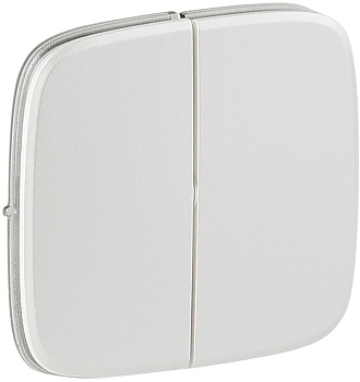 Панель лицевая для 2-кл. выкл. (белая) (Legrand Valena Allure) (755025)