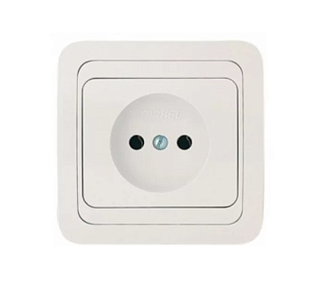 Розетка    С/П  /белая/ (Makel) (22002)(12002)