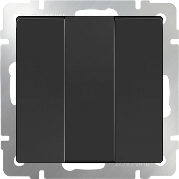 Механизм ВЫКЛЮЧАТЕЛЯ  3кл. с/п  (WERKEL) (черный) (WL08-SW-3G-)