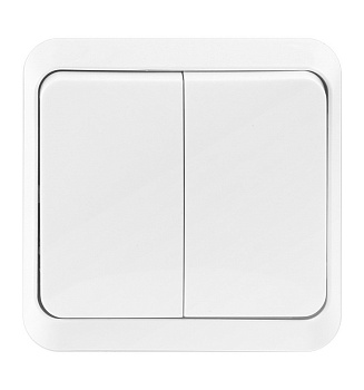 Выключатель   2кл. О/П /белый/ Юпитер "Smartbuy" (SBE-03w-10SW2-0)