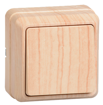 Выключатель 1-кл. ОП Октава 10А IP20 ВС20-1-0-ОС сосна IEK EVO10-K03-10-DC