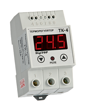 Терморегулятор "DigiTOP" TK-4, 16А, 250В, 3Вт (46-194)