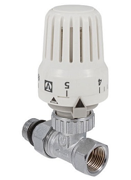 Клапан c термостатической головкой VALTEC для радиатора, прямой 1/2" (VT.048.N.04)