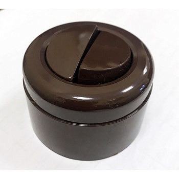 ВЫКЛЮЧАТЕЛЬ 2-КЛАВИШНЫЙ О/У 10А ABS BROWN (КОРИЧНЕВЫЙ) Interior Electric