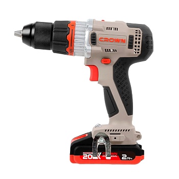 Шуруповерт аккумуляторный CROWN бесщеточный 20В 75Нм 2Ач 2000об/мин 10мм