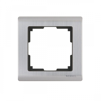 РАМКА 1-я (WERKEL) (глянцевый никель) (WL02-Frame-01 Metallik)