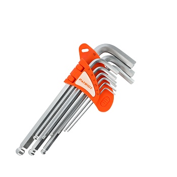 Набор ключей PATRIOT SKH-9L , шестигранные с шаром, длинные, CRV,  9шт