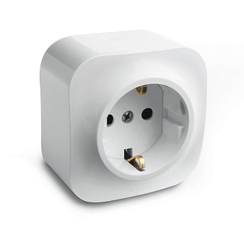 Розетка  О/П З/К /белая/ (LEGRAND Quteo) (782211)