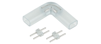 Переходник светодиодной ленты 220В угловой. (3528)