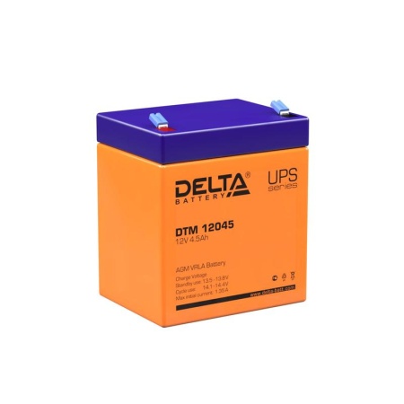 Аккумулятор 12В 4.5А.ч Delta DTМ 12045